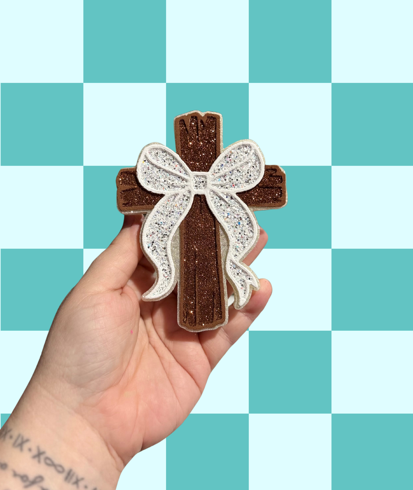 White Bow Cross Freshie
