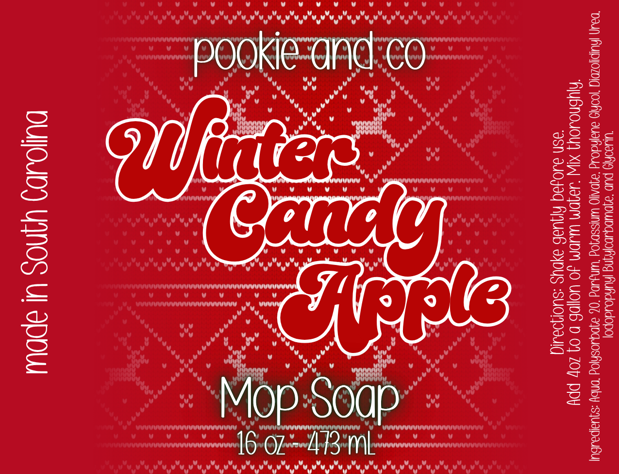 Winter Candy Apple Mop Soap-16oz