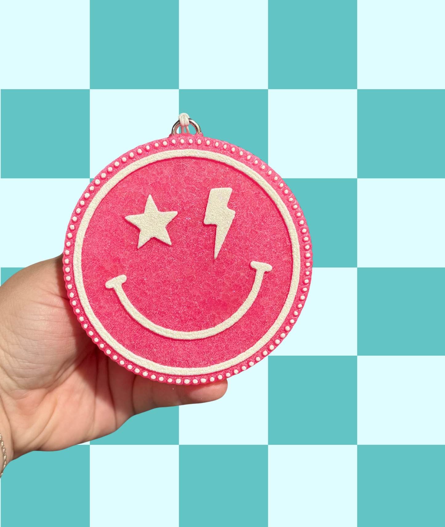 Pink Smiley Freshie