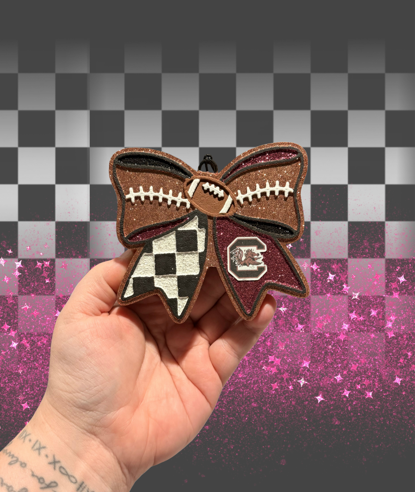 Carolina Football Bow Freshie