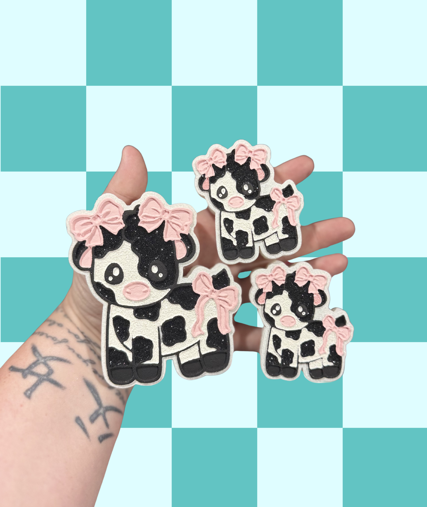 Cutie Bow Cows Freshie and Vent Set