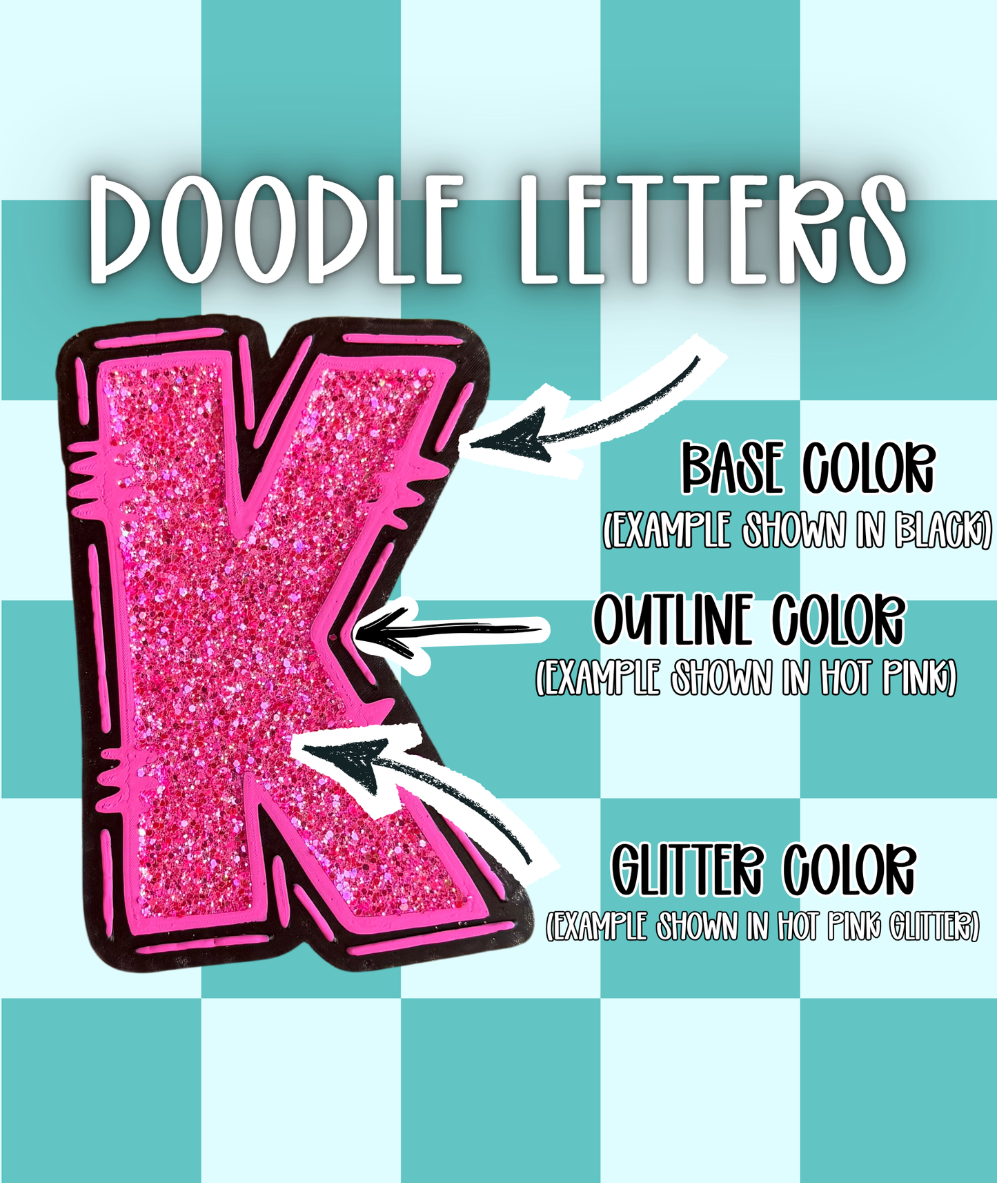 Doodle Letter Freshie