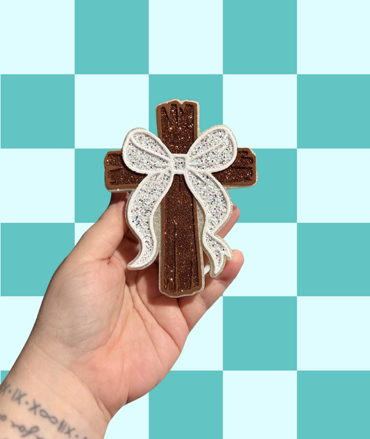 White Bow Cross Freshie