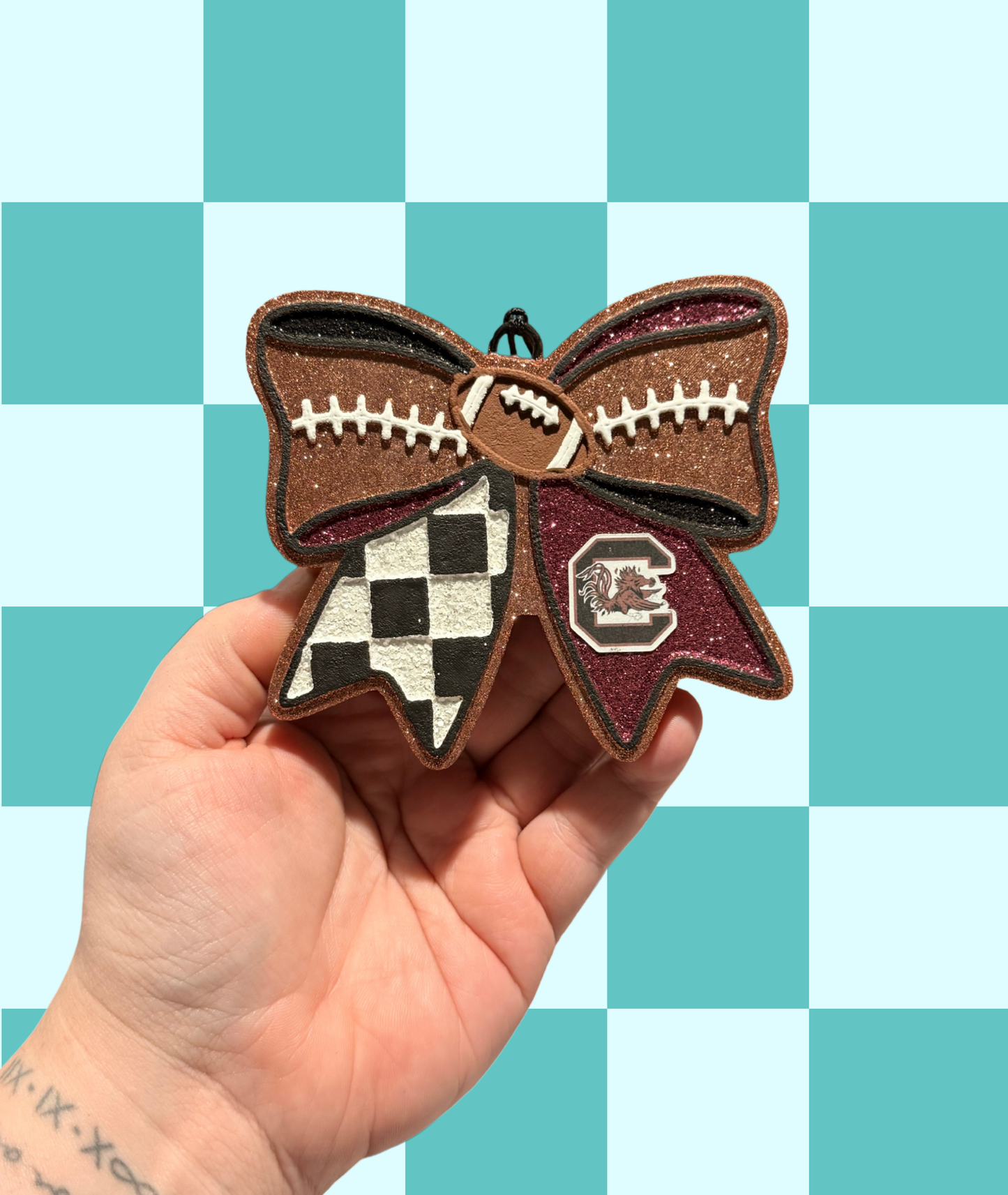 Carolina Football Bow Freshie