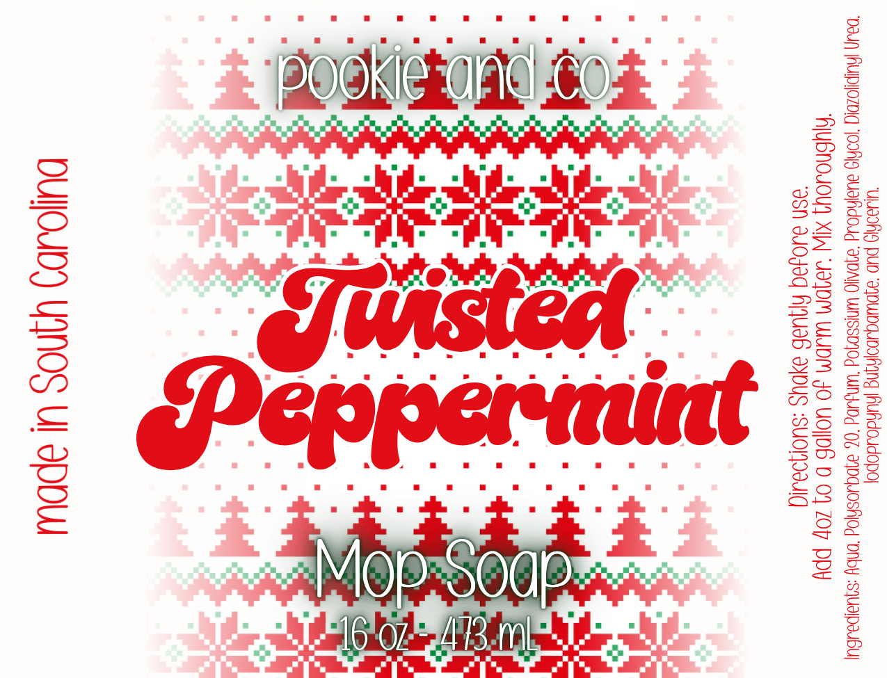 Twisted Peppermint Mop Soap-16oz.