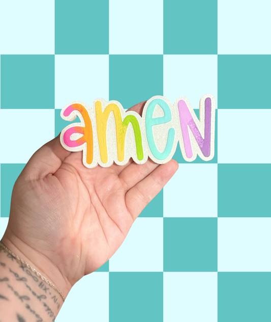 Rainbow Amen Freshie