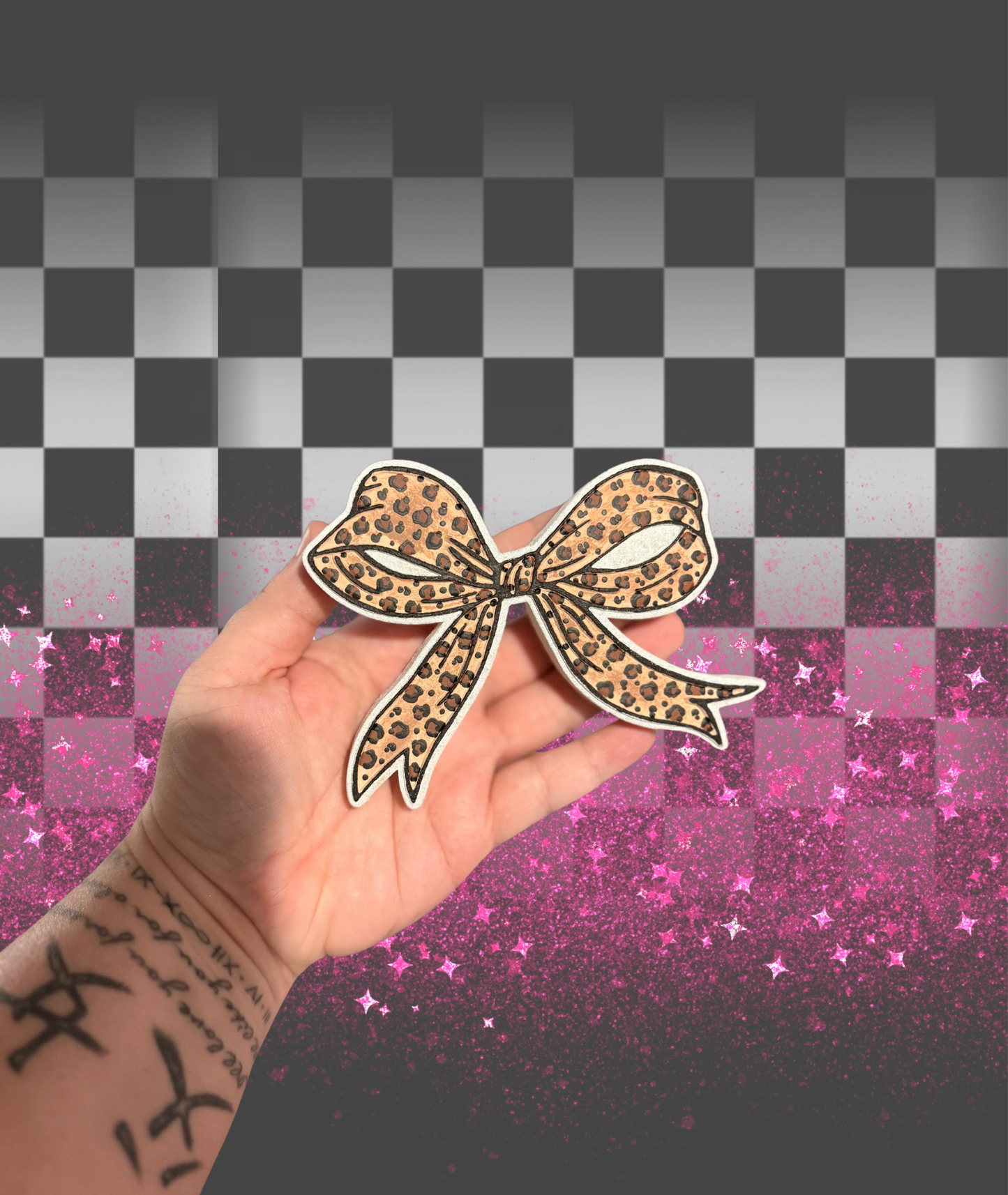 Leopard Bow Freshie