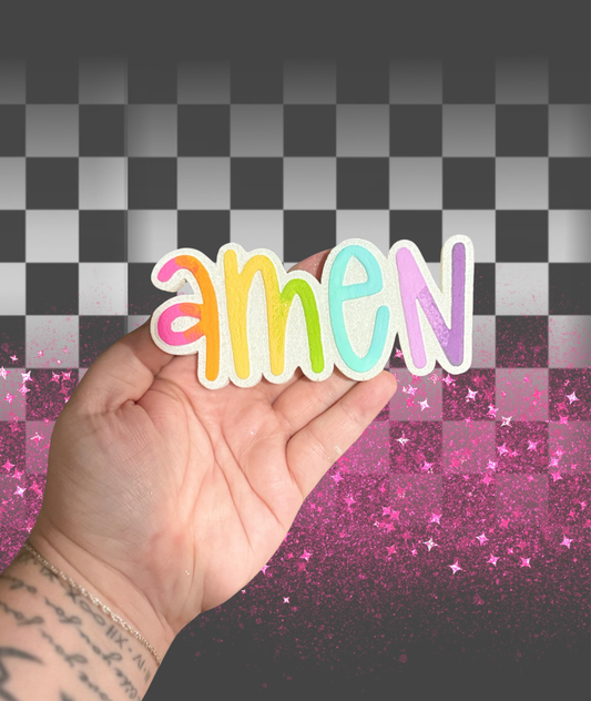 Rainbow Amen Freshie