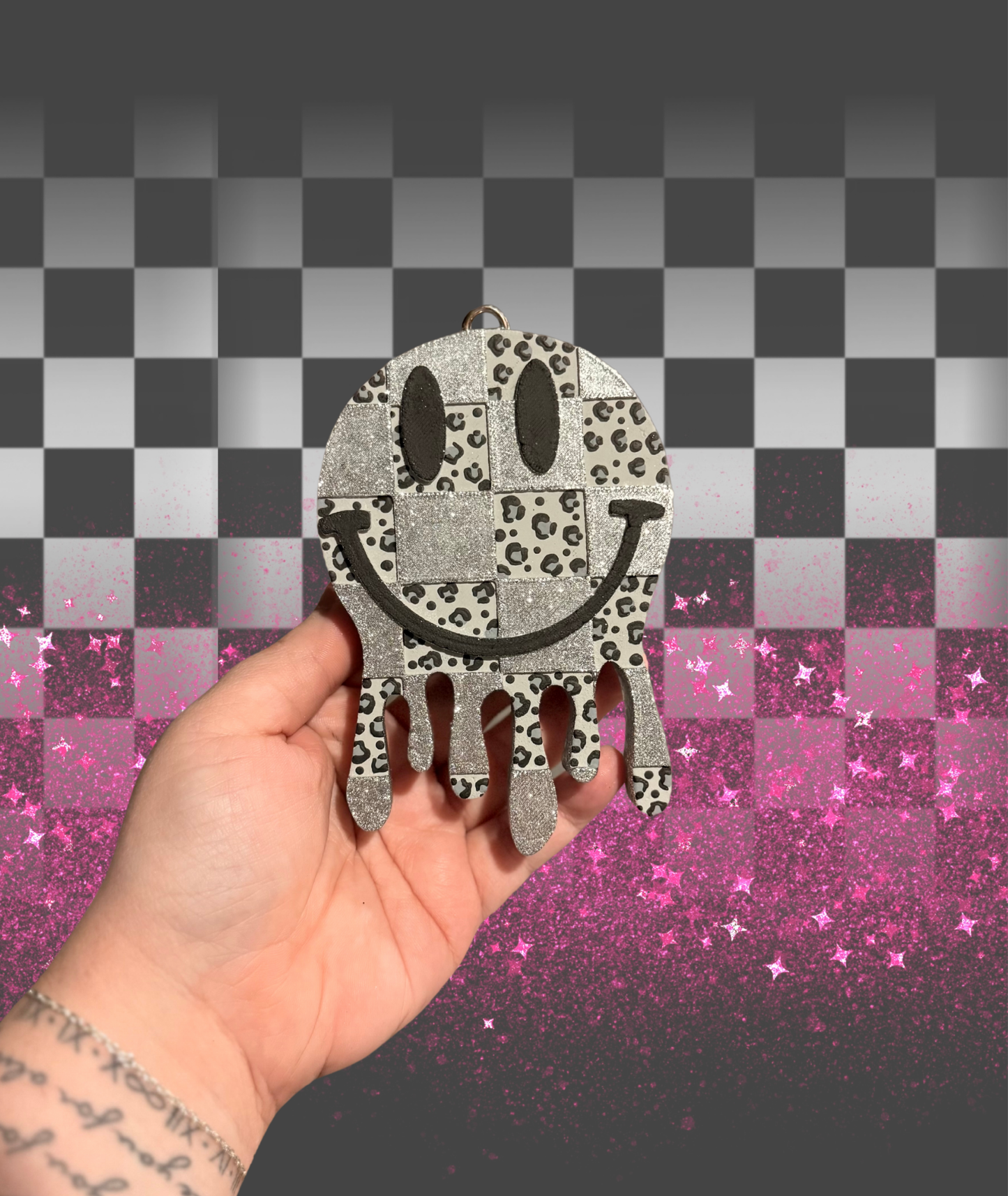 Leopard Drip Smiley Freshie