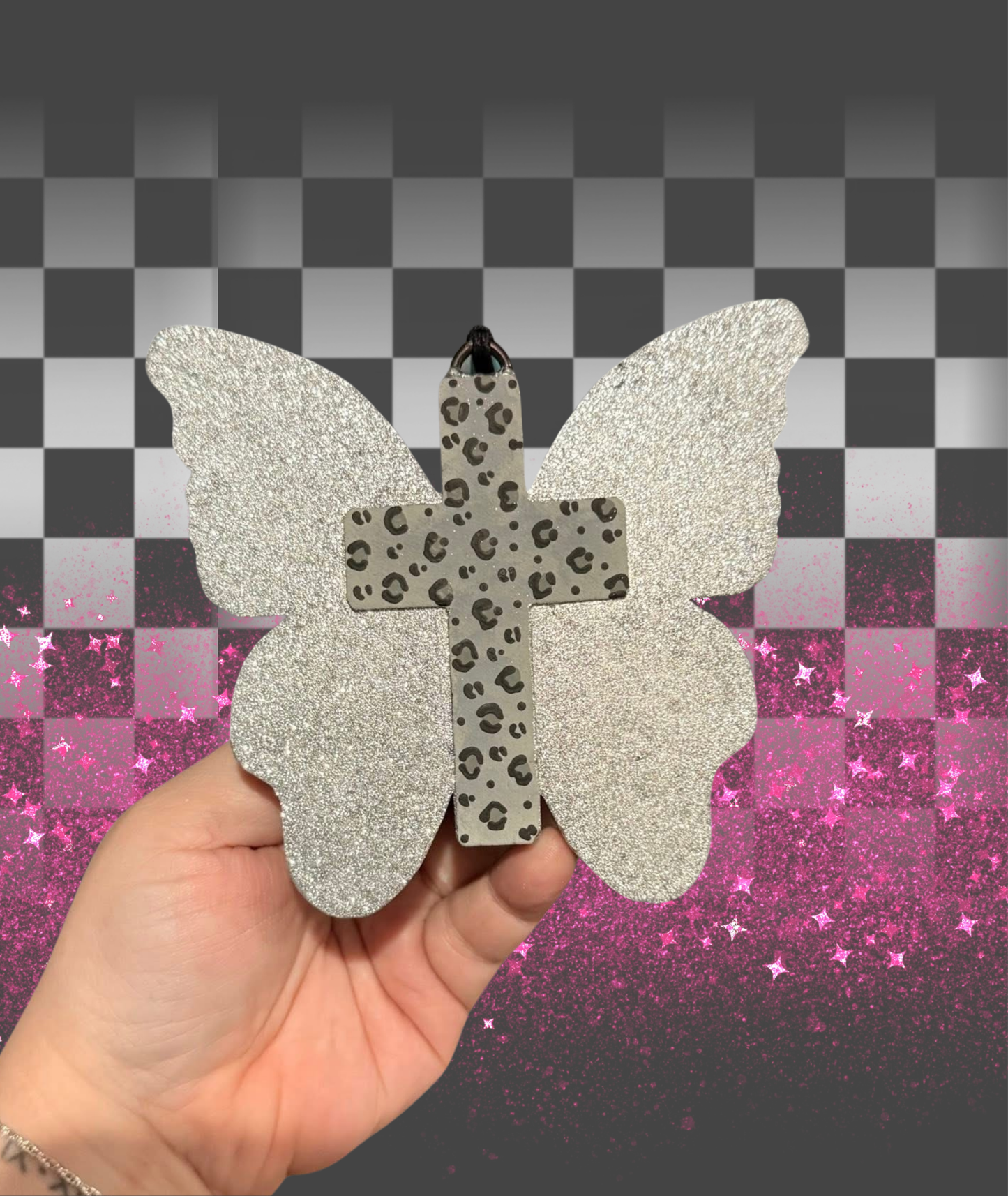 Leopard Cross Butterfly Freshie