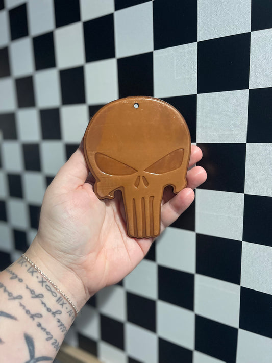 Skull Leather Charm