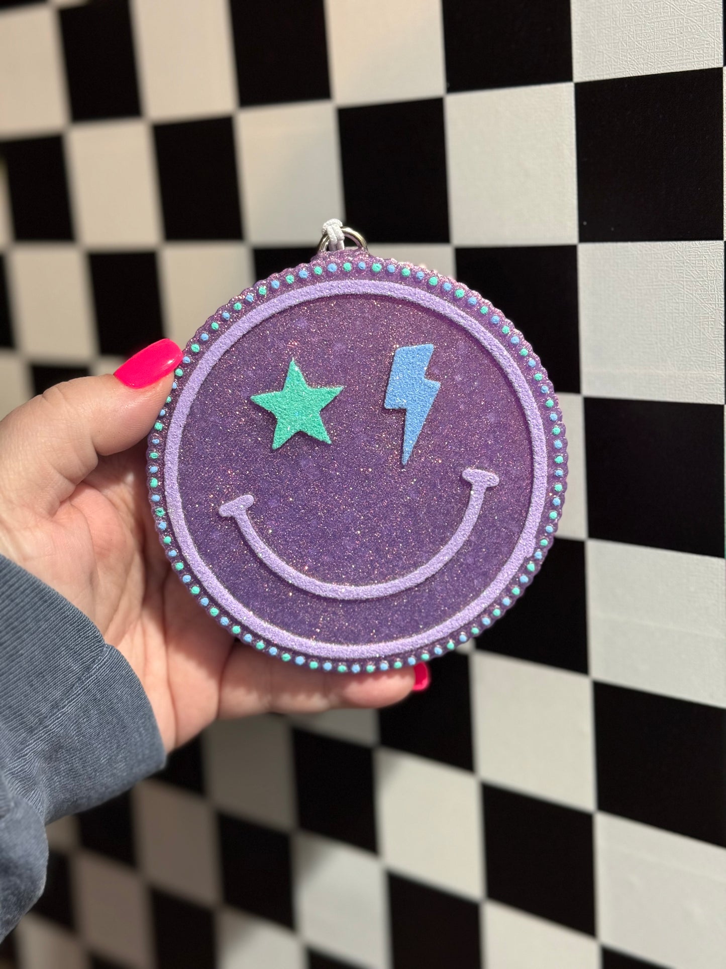 Retro Smiley Freshie (PURPLE)