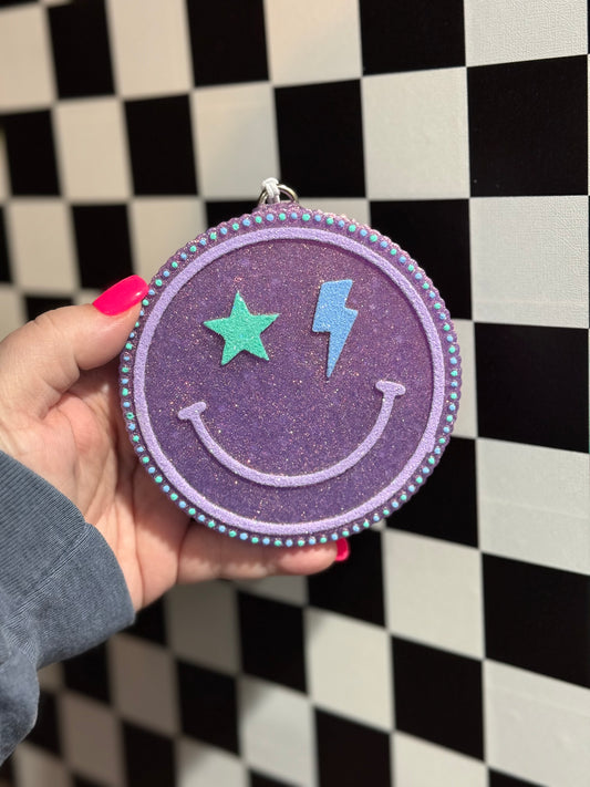 Retro Smiley Freshie (PURPLE)