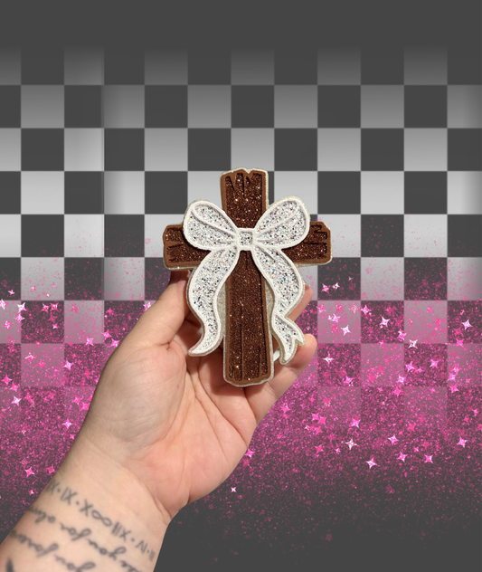 White Bow Cross Freshie