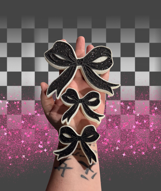 Black Bow Freshie and Vent Clip Set