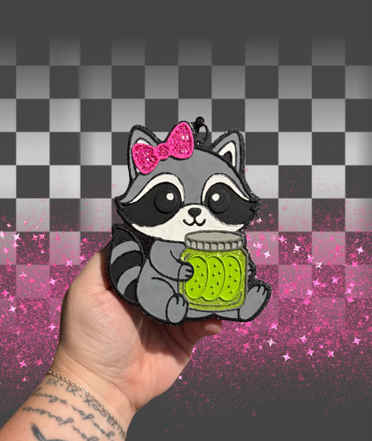 Raccoon With Pickles Freshie