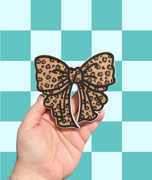 Leopard Bow Freshie