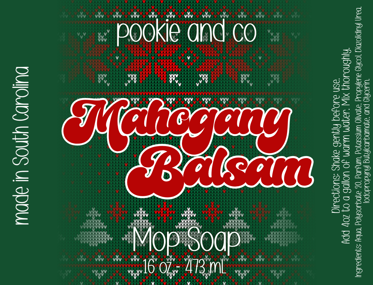 Mahogany Balsam Mop Soap-16oz.