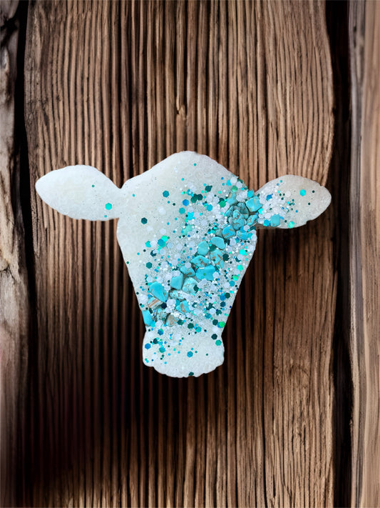 Turquoise Cow Freshie