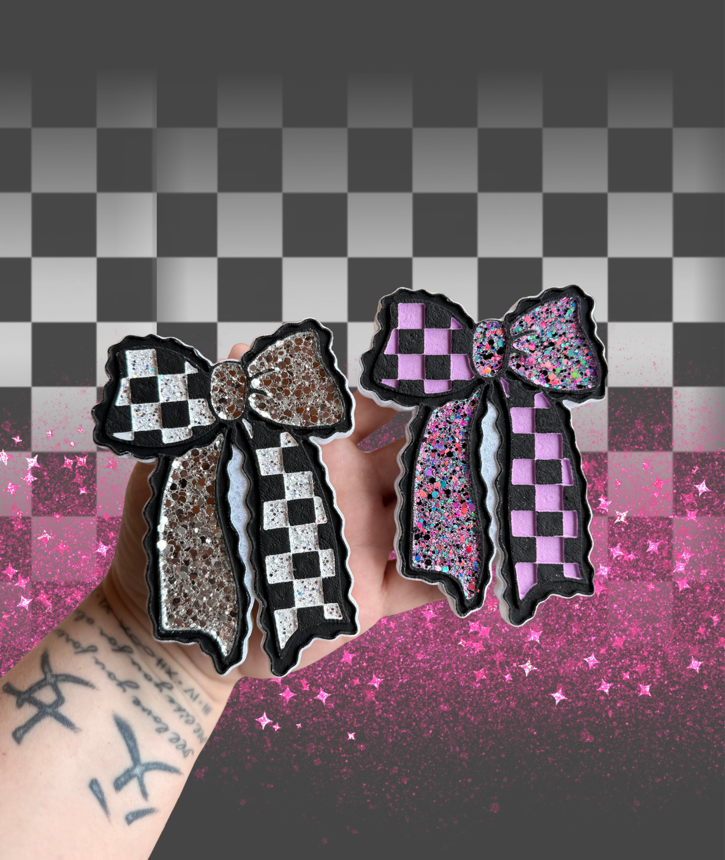 Checkered Bow Freshie